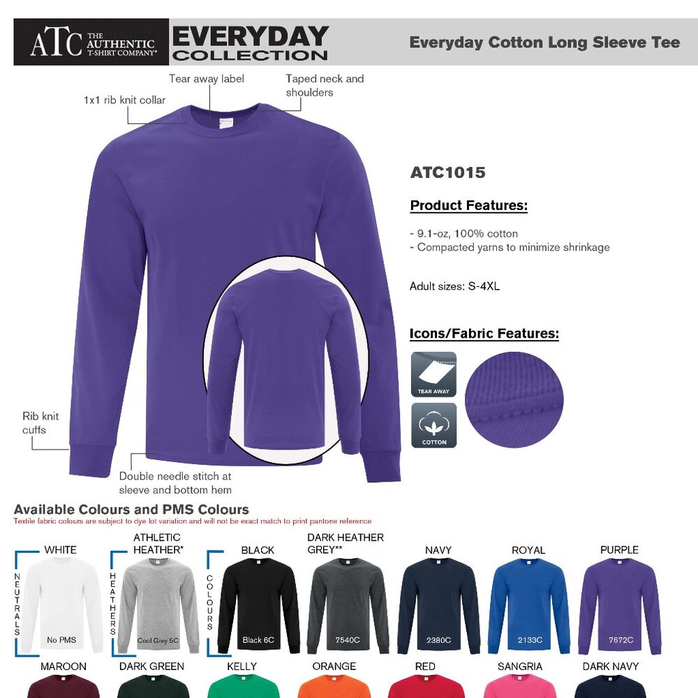 💥$6💥🏍️ ATC Long Sleeve Artwork Men's T-Shirt #388 - Picture 6 of 11